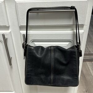 Coach Hampton Demi Flap Leather Bag